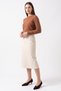 VELOUR Brown Suede Genuine Leather Women's Low-Heel Heeled Shoes - 3