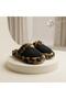 Women's and Girls' House Slippers with a Suede Exterior and Soft Plush Collar