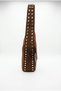 Studded Detail Rocker-Style Tan Suede Shoulder Bag - 4