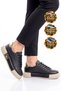 Women's Casual Walking Sneakers with Black Laces and a Thick, Comfortable Sole 261261