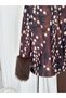 Women's Bambi-Print Cashmere-Sleeve Jacket with Fur Trim and Mock Neck - 8