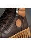 8575 brown genuine leather comfort women's boots - 3