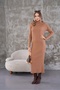 Corded Fabric Fisherman-Style Knit Dress - 2