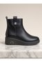 Kemal Aygün-Mammamia Mammora Women's Black Genuine Leather Zip-Up Boots - 3