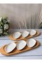 Bamboo Serving Set, 8-Piece Porcelain Plate Set, Getto