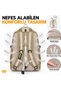 50L Large Capacity Backpack for Hiking, Camping, Travel, Outdoor Activities, and Trekking - Waterproof Fabric, Orthopedic Back Support, Shoulder Straps, Multiple Compartments - Black, Beige, Khaki. - 3