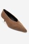 VELOUR Earth-Tone Suede Genuine Leather Women's Low-Heel Heeled Shoes - 6
