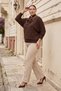 Women's Plus-Size Blouse with Leopard-Print Scarf and Truvakar Sleeves - 4