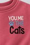 Girls' 2-Pack Winter Sweatshirt with Cat Print and Embroidery - 7