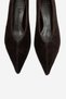 VELOUR Brown Suede Genuine Leather Women's Low-Heel Heeled Shoes - 4