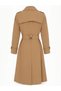 Women's Lined Camel Trench Coat 12528 - 3