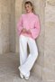WOMEN'S BATWING SLEEVE MOCK NECK KNIT BLOUSE - 2