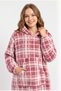 MBEY Pink Checked Wellsoft Wearable Blanket with Hood - Unisex Cozy TV Blanket, 1 PIECE - ONE SIZE - 5