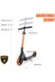 L6-200 Big Wheel Kick Scooter for Kids & Teens, 200mm PU Wheels, 3-Position Adjustable Handlebar, Easy Folding, 100 kg – ORANGE - 3