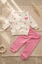 Lovely Embroidered Patterned 100% Cotton 2-Piece Baby Girl Set - 2