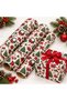 New Year's Gift Wrapping Paper, 35x50 cm, 10 Sheets | New Year's-Themed Gift Wrapping and Decorative Paper