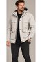 Men's fleece-lined hooded coat