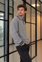 Men’s Button-Down Shirt Collar Knit Sweater - 4