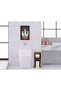 BK Home Natural Solid Wood Toilet Paper Holder and Decorative Wooden Picture Frame Set with Black Frames - 7