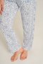 Women's light pink shirt collar long sleeve pajama set, 50% cotton 50% modal - 5