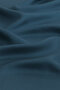 Petrol Blue Solid Color Twill Silk Scarf - 2
