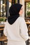 Practical Black Hooded Headscarf, Athletic Hijab Sports Modest Headscarf—Sports Headscarf, Suitable for Everyday and Workout Use - 2