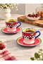 Luxury Porcelain Coffee Cup Set for 2, 100 mL - 2