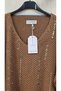 Italian Sweater with Gold-Embellished Stone Details - 2