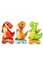 Standing Dinosaur 3-Piece Foil Balloon Set