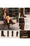 NEW STYLE BROWN SUEDE ANKLE BOOTS WITH 8 CM HEELS, NO ZIPPER, AND GASKETED TOP - 3