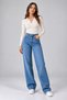 Back Belt Buckle Wide Leg Baggy