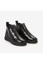Women's Genuine Leather Zip-Up Boots with Rubber Soles 205 - 3