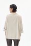 Beige Italian 100% Cotton Velvet Oversized Velvet Blouse with Button Accents, Sizes 40–44 - 5