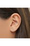 Diamond Triangle Earring in 18Kt White Gold - 2