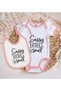 BK Kids "Sassy Little Soul" Design Pink Baby Bodysuit and Bib Gift Set-1, 9–12 Months - 2