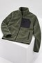 Men's Khaki Fleece Jacket with 3 Zippered Pockets and Full-Length Fleece-Lined Zipper - 6
