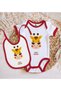 BK Kids Super Hero-Themed Red Baby Bodysuit and Bib Gift Set-1, 9–12 Months - 2