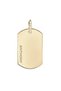 Dog Tag Pendant in 18KT Gold with White Diamonds DP1Y101