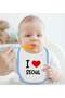 BK Kids "I Love Seoul" Blue Baby Bib - Model 1 - 2