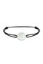 18Kt Gold Rope Bracelet with Coin Pearl B1YP35