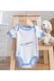 BK Kids Atatürk-Themed Blue Baby Bodysuit and Bib Gift Set-29, 3–6 Months - 5