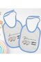 BK Kids Blue Baby Bib Set of 2 with Grandma and Grandpa Designs - 1 en127016