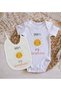 BK Kids "Daddy's Little Sunshine" Designer Baby Bodysuit and Bib Gift Set - Model 1 12-1 - 2