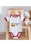 Bk Kids Red Baby Bodysuit and Bib Gift Set with a Dad's Honey Design - 1 12-1 98D2D681 - 5