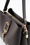 VX-1438 Gold Detailed 3-Compartment Shoulder Bag and Crossbody Bag BROWN - 2