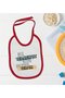 BK Kids Aful Vermenuz "If You're Done" Patterned Red Baby Bib-1