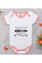 BK Kids "I'm from Rize" Design Pink Baby Bodysuit-1, 3–6 Months