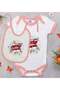BK Kids Leak-Proof Design Pink Baby Bodysuit and Bib Gift Set-1, 3–6 Months
