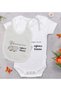 BK Kids "Grandma's Sleepy Little Lamb" Design Baby Bodysuit and Bib Gift Set - Model 1