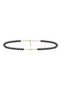 18Kt Gold Hematite Anklet with Grey Stones | 32 Hematite Stones A1YK7